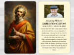 Catholic Saint Mass Prayer Card