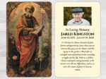 Catholic Saint Mass Prayer Card