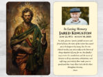 Catholic Saint Mass Prayer Card