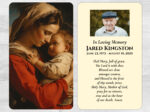 Catholic Saint Mass Prayer Card