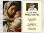 Catholic Saint Mass Prayer Card