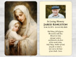 Catholic Saint Mass Prayer Card