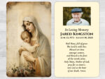 Catholic Saint Mass Prayer Card