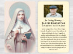 Catholic Saint Mass Prayer Card