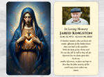 Catholic Saint Mass Prayer Card