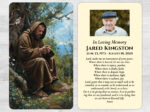 Catholic Saint Mass Prayer Card