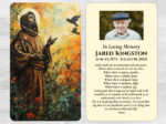 Catholic Saint Mass Prayer Card