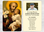 Catholic Saint Mass Prayer Card