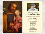 Catholic Saint Mass Prayer Card