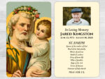 Catholic Saint Mass Prayer Card