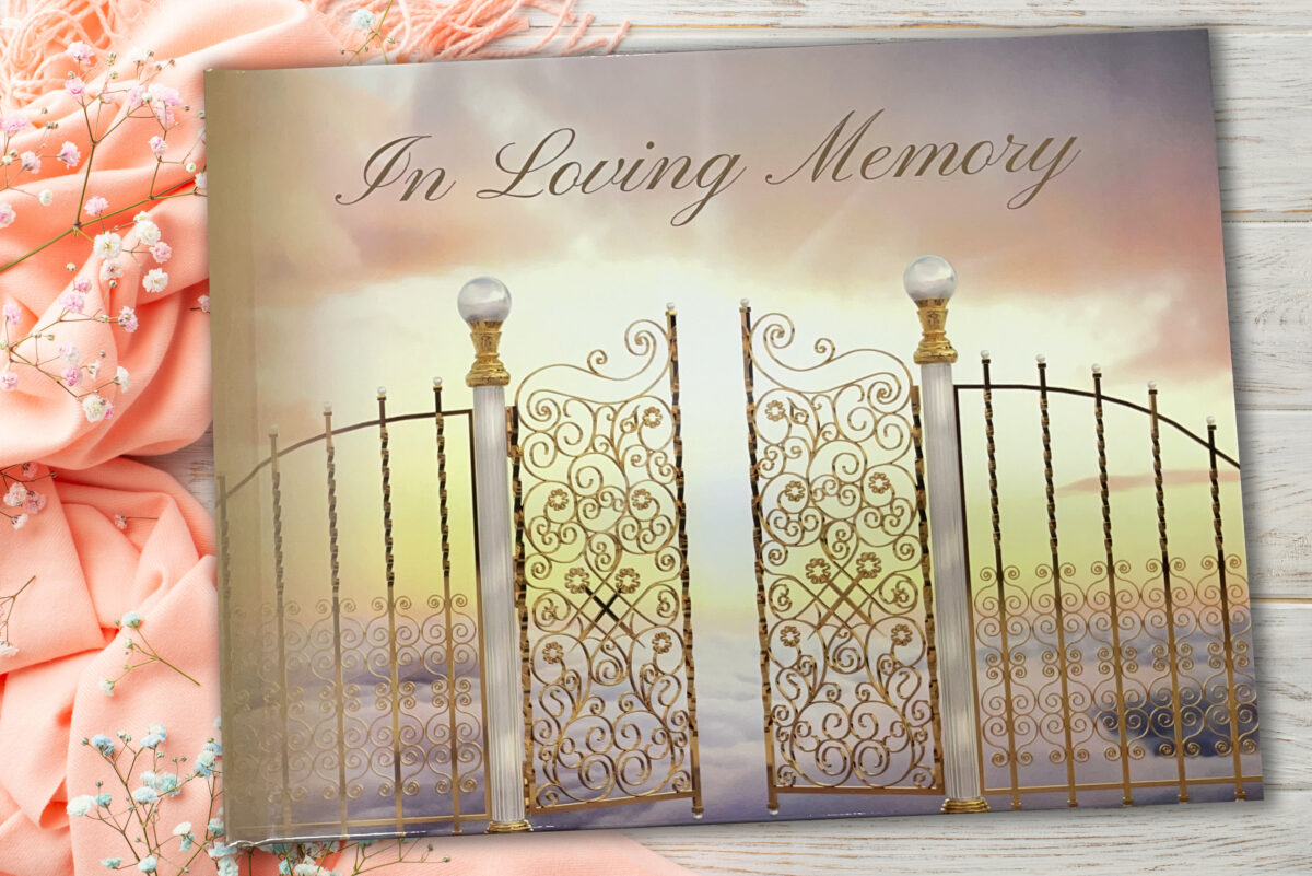 Funeral Memorial Sign in Guest Book
