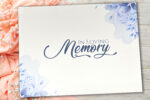 Funeral Memorial Sign in Guest Book