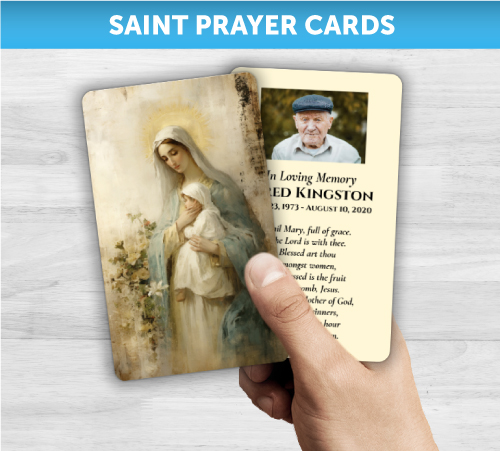 Saint Prayer Mass Catholic Cards