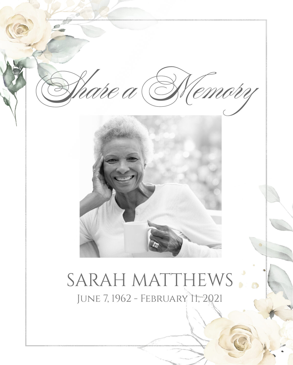 Funeral Share A Memory Card Photo Box