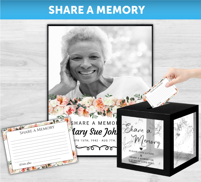 Share A Memory Funeral Memorial Photo Box
