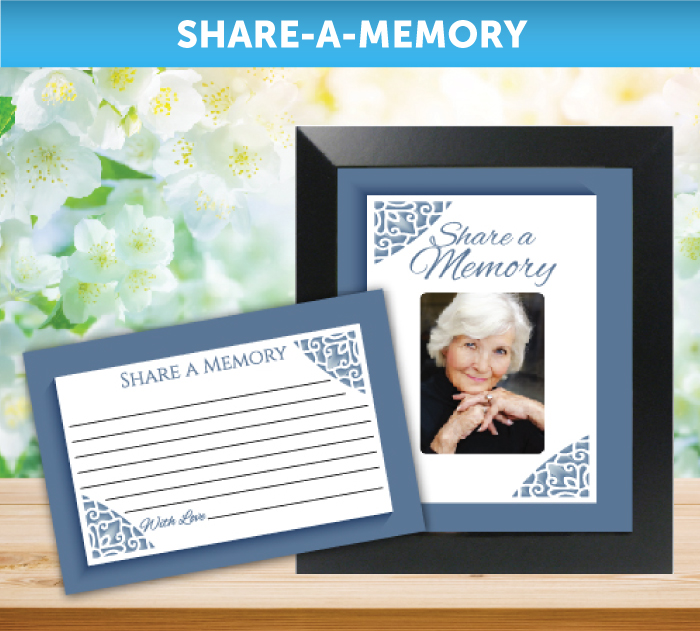 Share A Memory Funeral Card