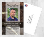 Deer hunter Theme Death Announcement Cards To Remember A Loved One