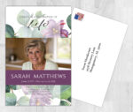Floral Theme Death Memory & Remembrance Cards To Remember A Loved One
