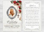 Catholic Mass Rosary Funeral Memorial Prayer Card Print
