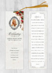 Catholic Mass Rosary Funeral Memorial Bookmark Print