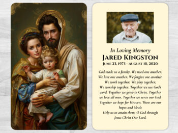 Catholic Mass Saint Prayer Card