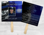 Police Theme Memorial Funeral Fan Printing