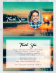 Gone Fishing Funeral Thank You Card Print