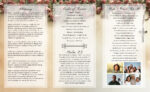 Catholic Mass Trifold Funeral Memorial Program Print