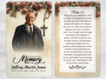 Catholic Mass Rosary Funeral Memorial Card