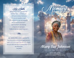 Heavens Gates Funeral Program Memorial Program Print