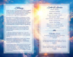 Stairway To Heaven Angel Wings Funeral Memorial Program Prints