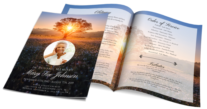 Funeral Program Prints