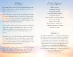 Custom Sunset Funeral Program Print