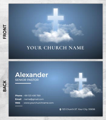 Church ministry business card prints