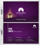 Church ministry business card prints