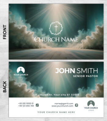 Church ministry business card prints