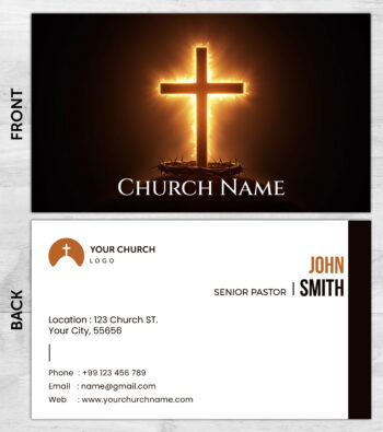 Church ministry business card prints