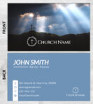 Church ministry business card prints