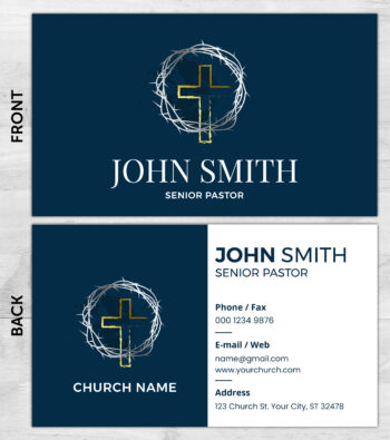 Church ministry business card prints