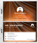 Church ministry business card prints