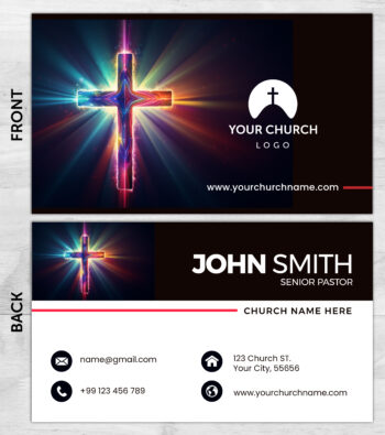 Church ministry business card prints