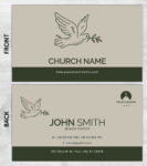 Church ministry business card prints