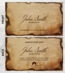 Church ministry business card prints