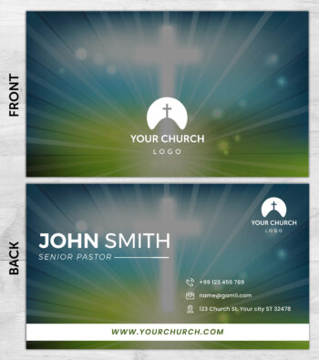 Church ministry business card prints