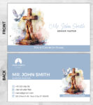 Church ministry business card prints