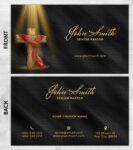 Church ministry business card prints