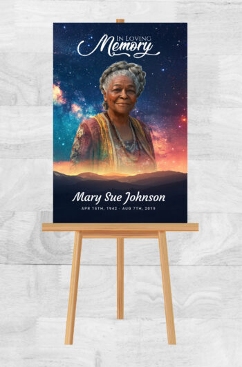 Starry Night Sky Memorial Funeral Poster Prints