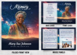 Starry Night Sky Folded Memorial Card Prints