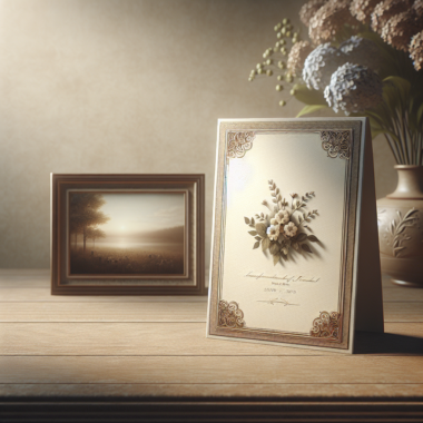 How to Make Beautiful Memorial Cards for a Funeral