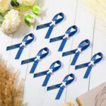 Blue Cross Funeral Ribbons (50qty) – 1018